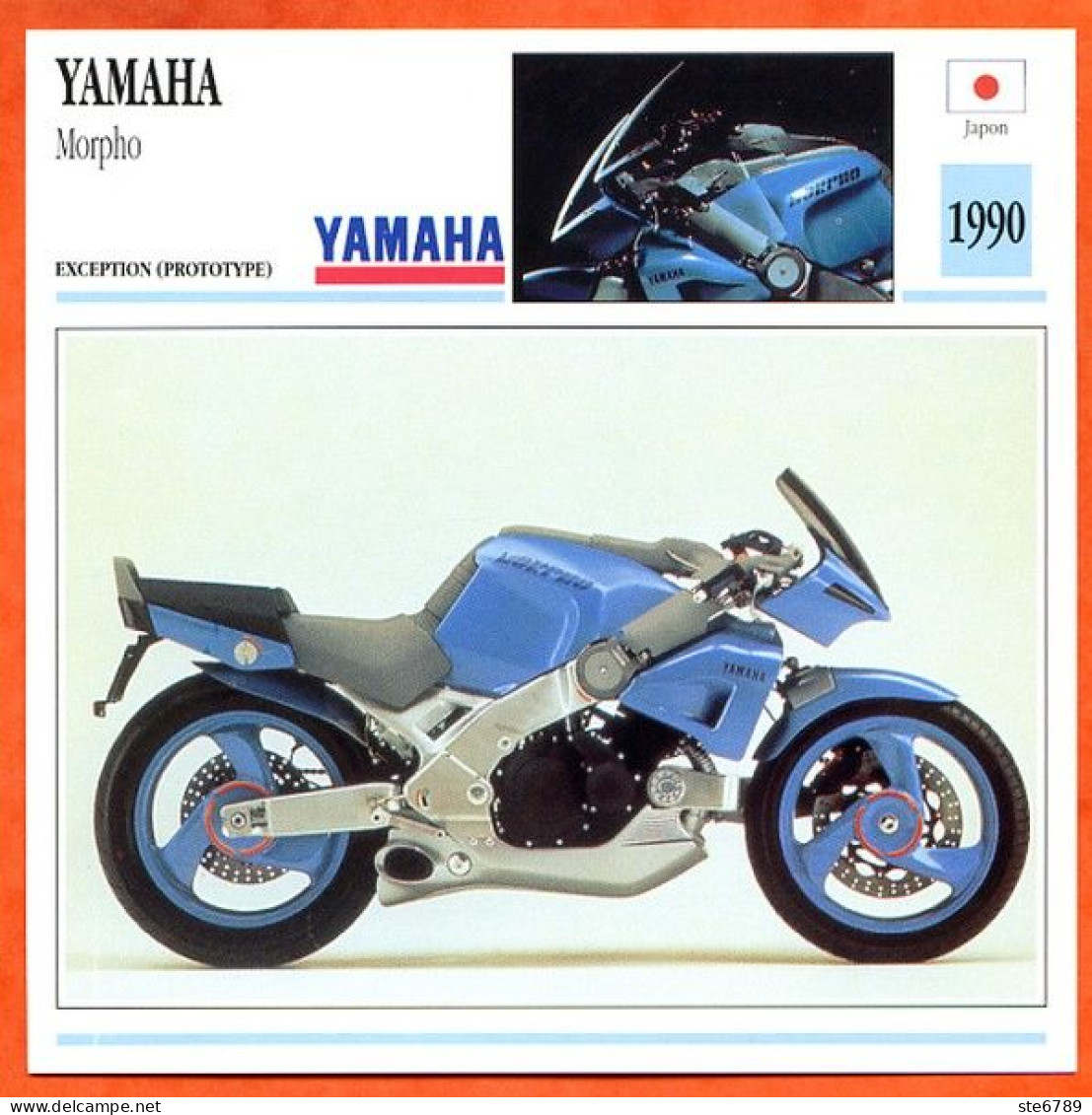 YAMAHA Morpho 1990 Japon Fiche Technique Moto - Sports