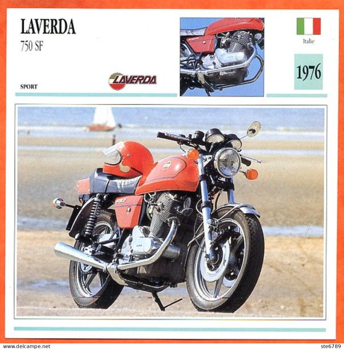 LAVERDA 750 SF 1976 Italie Fiche Technique Moto - Sport