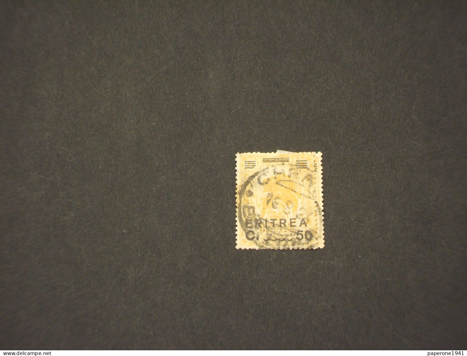 ERITREA - 1922 LEONE 50su5 - TIMBRATO/USED - Erythrée