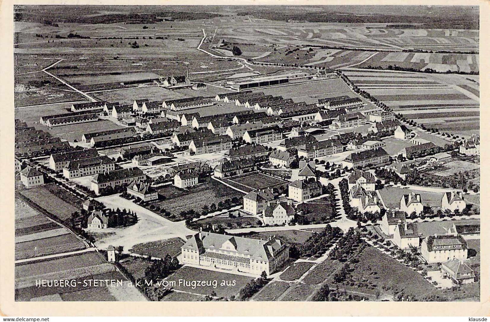 Heuberg-Stetten A.k.M. Vom Flugzeug Aus Gel.1936 - Achern