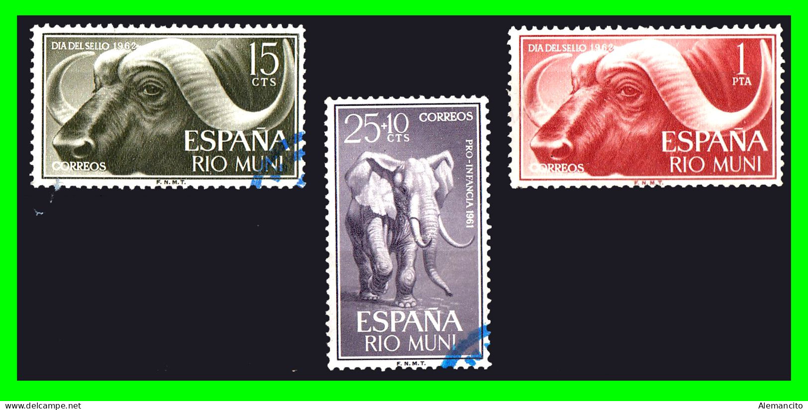 ESPAÑA  COLONIAS ESPAÑOLAS ( RIO MUNI - AFRICA ) SERIE DE SELLOS AÑO 1961 PRO INFANCIA  - NUEVOS - - Rio Muni