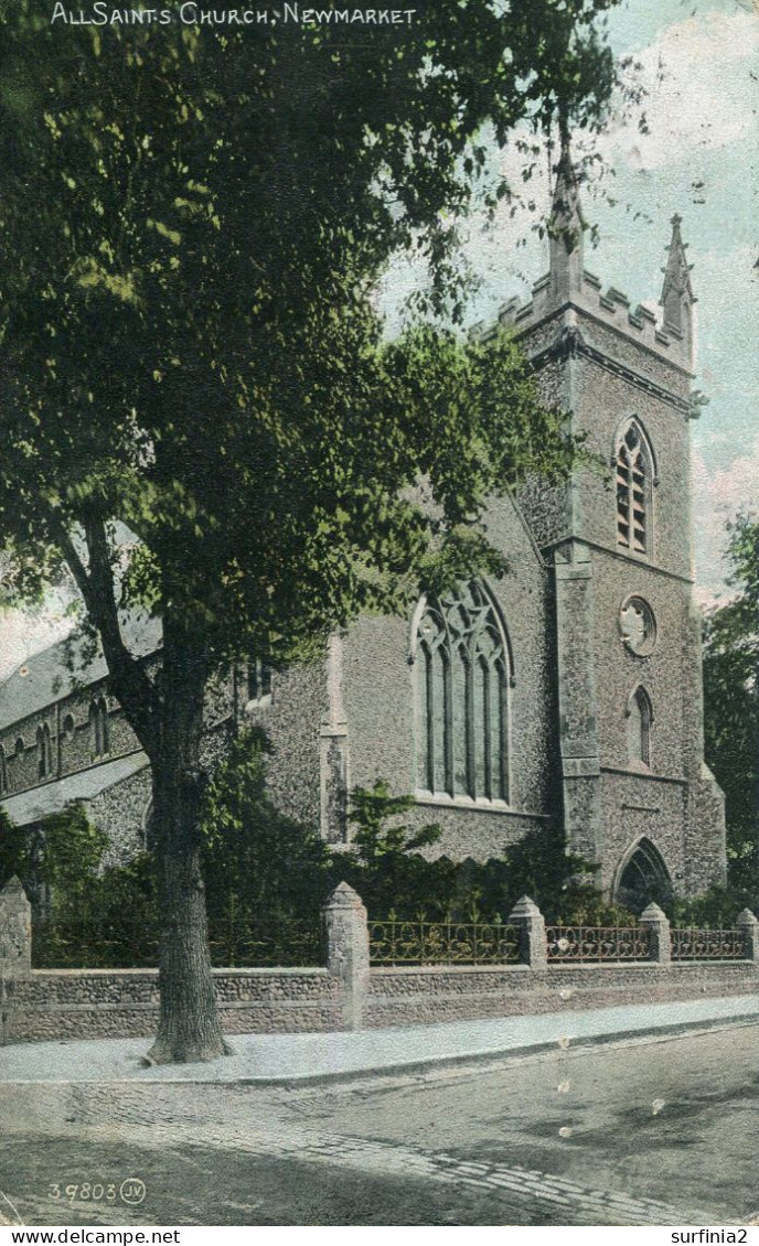 SUFFOLK - NEWMARKET - ALL SAINTS CHURCH 1906  Suf507 - Sonstige & Ohne Zuordnung