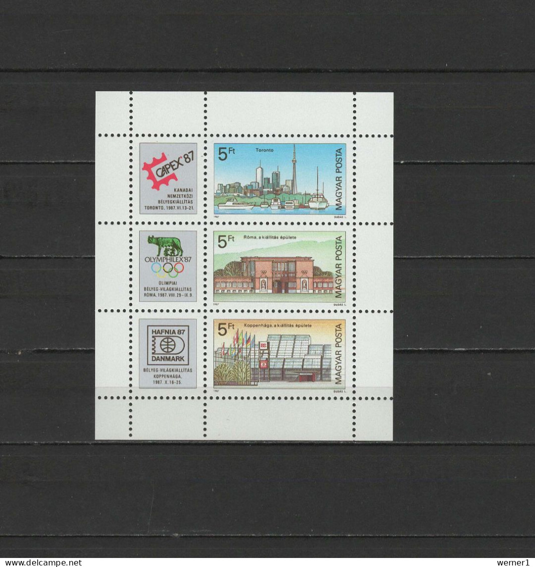 Hungary 1987 Olympic Games S/s MNH - Zomer 1988: Seoel