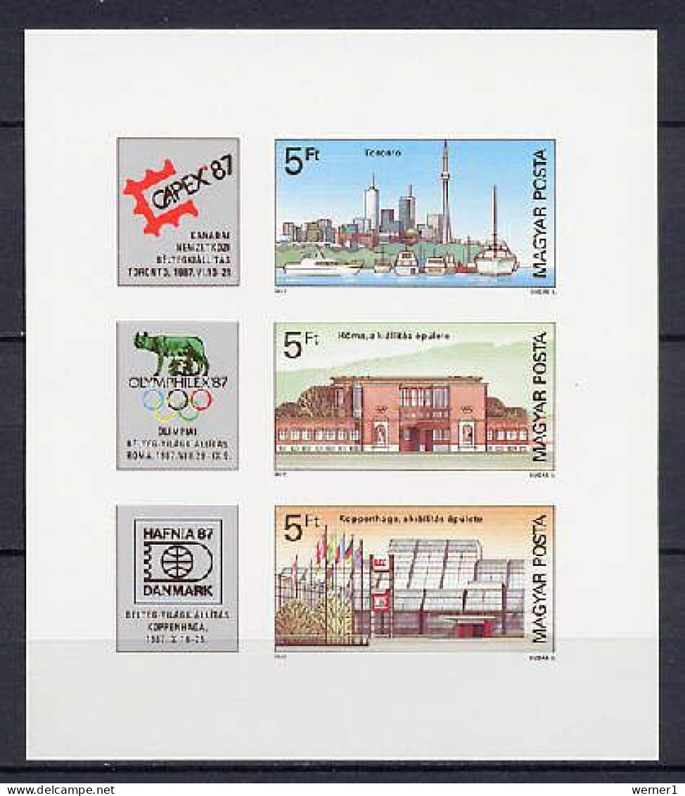 Hungary 1987 Olympic Games S/s Imperf. MNH -scarce- - Summer 1988: Seoul