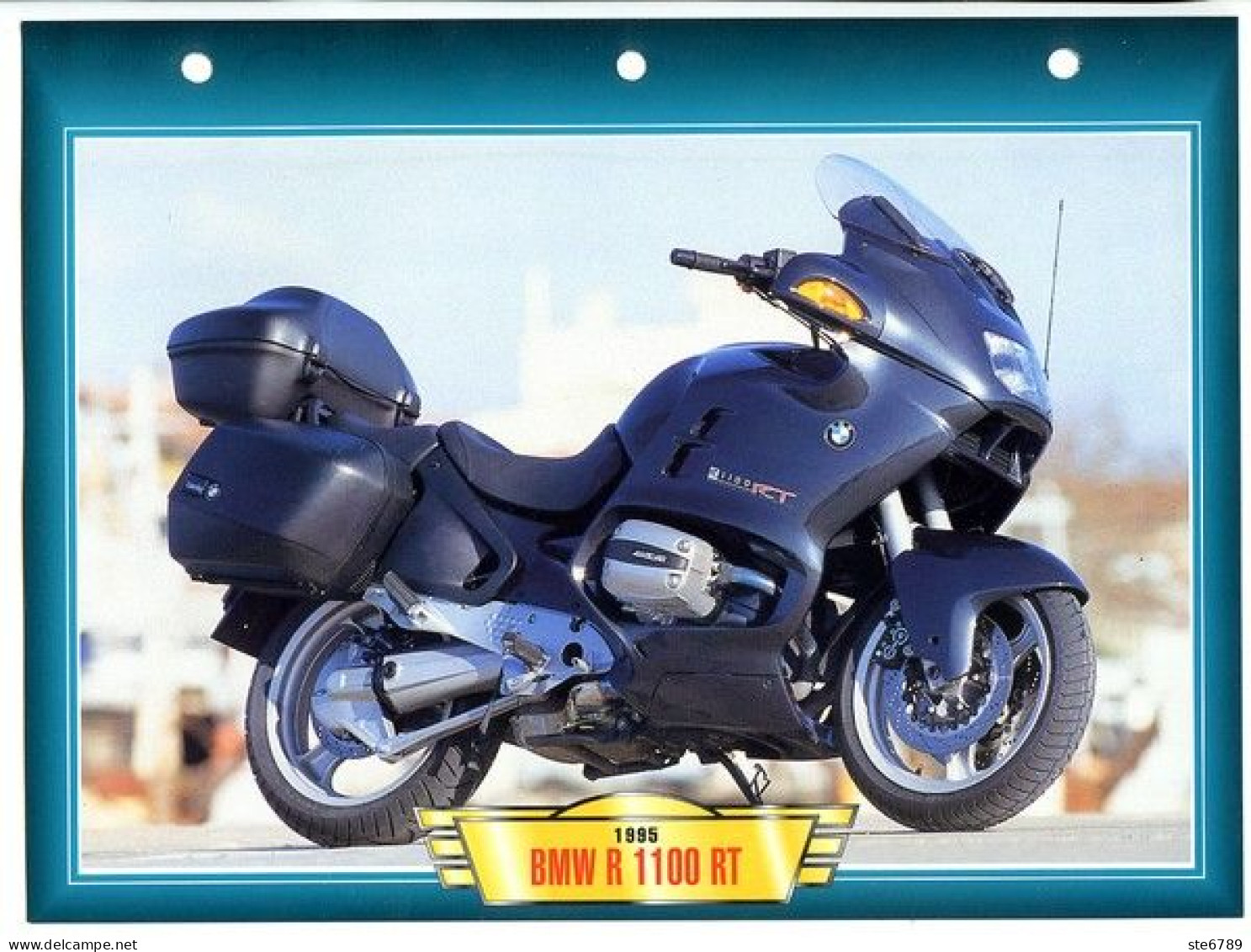 BMW R 1100 RT 1995  Technique  Illustrée Documentée  Motos De Route Routieres Fiche  Moto - Sports