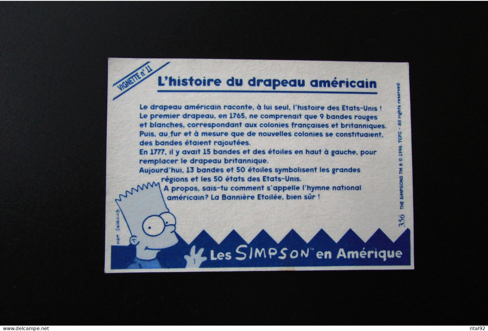 Autocollant "LA VACHE QUI RIT" Série : "LES SIMPSON En Amérique" - Stickers