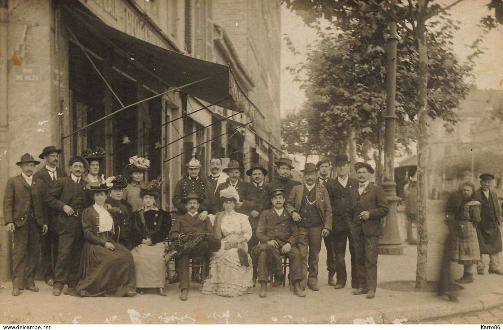 Divonne Les Bains * Carte Photo 1907 * Devanture Café Restaurant Brasserie * Commerce - Divonne Les Bains