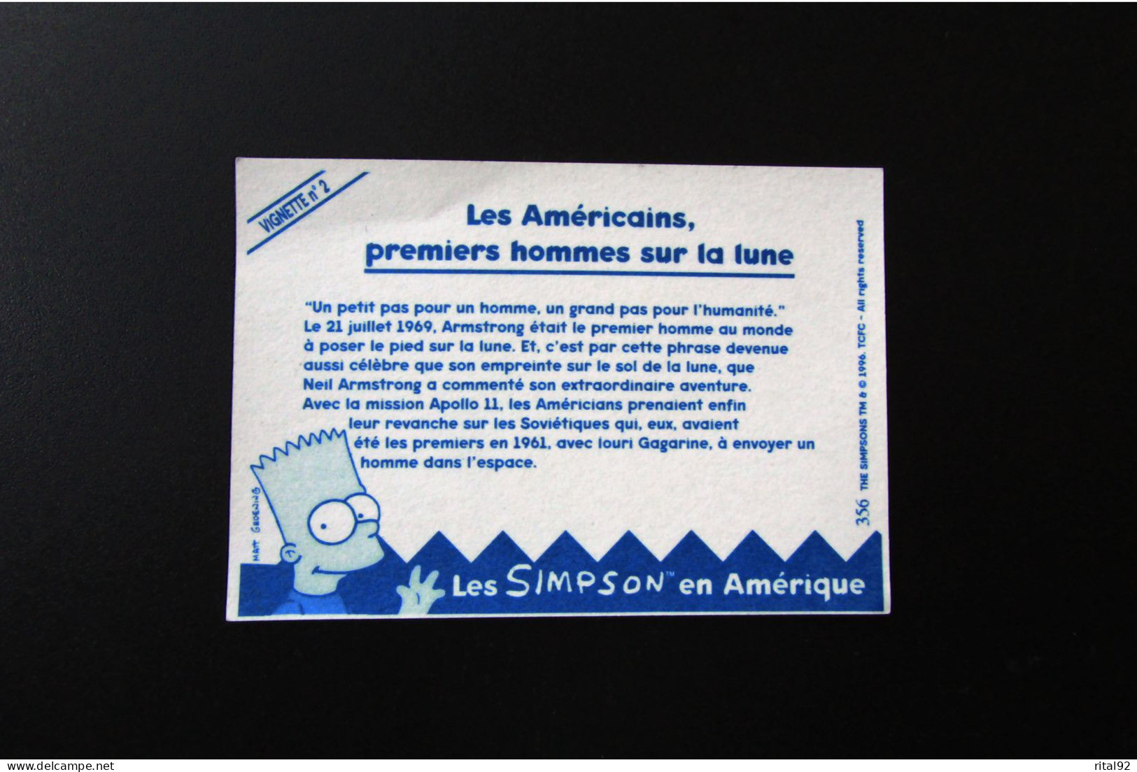 Autocollant "LA VACHE QUI RIT" Série : "LES SIMPSON En Amérique" - Stickers