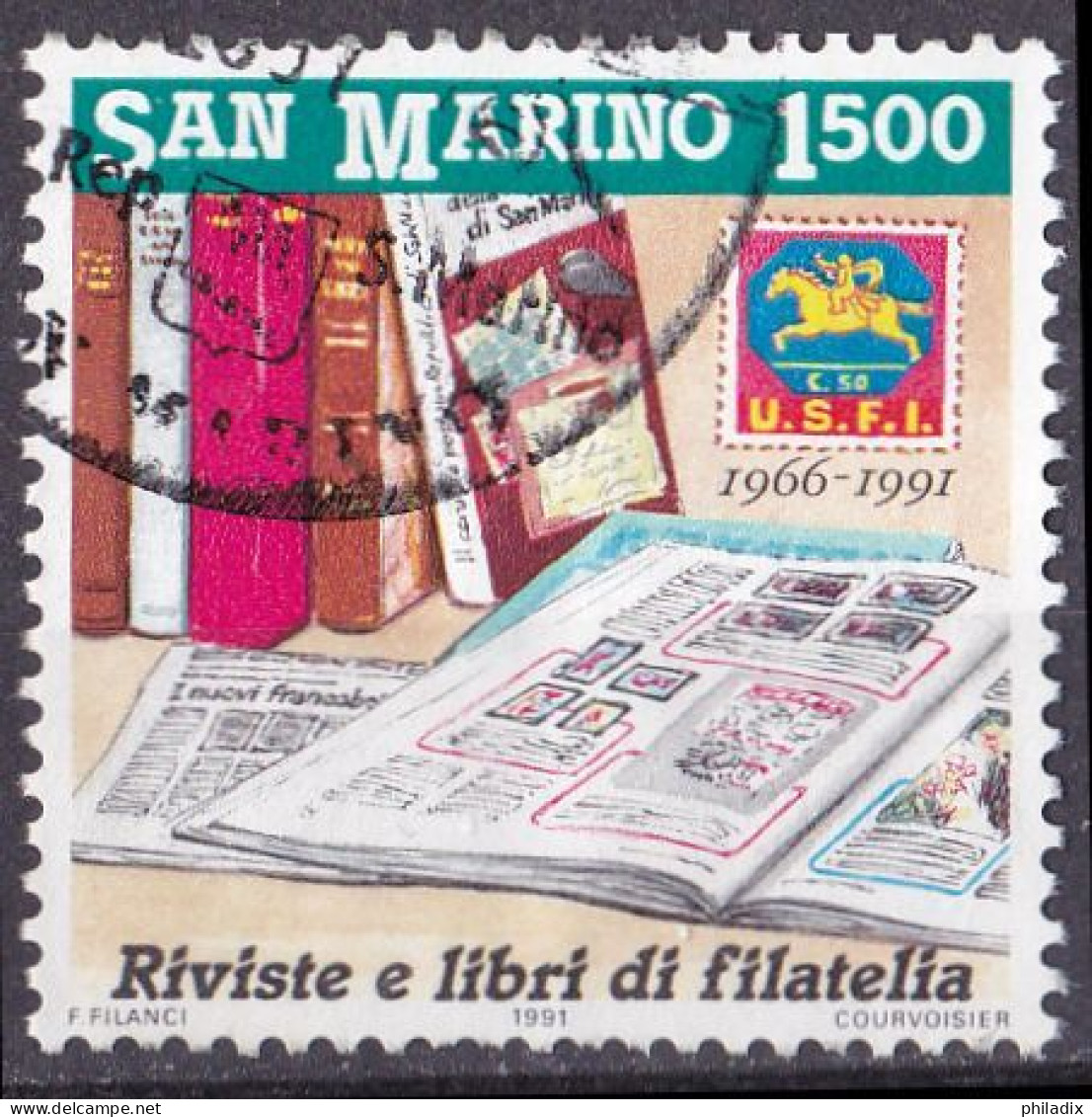 San Marino Marke Von 1991 O/used (A5-9) - Oblitérés