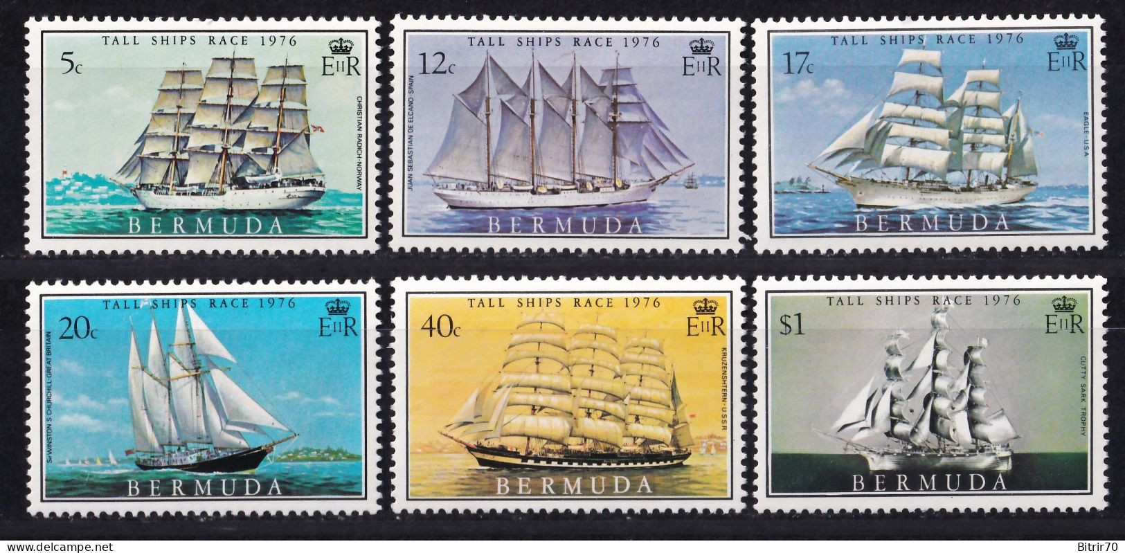 Bermudas. 1976  Y&T. 325 / 330, MNH. - Bermudes