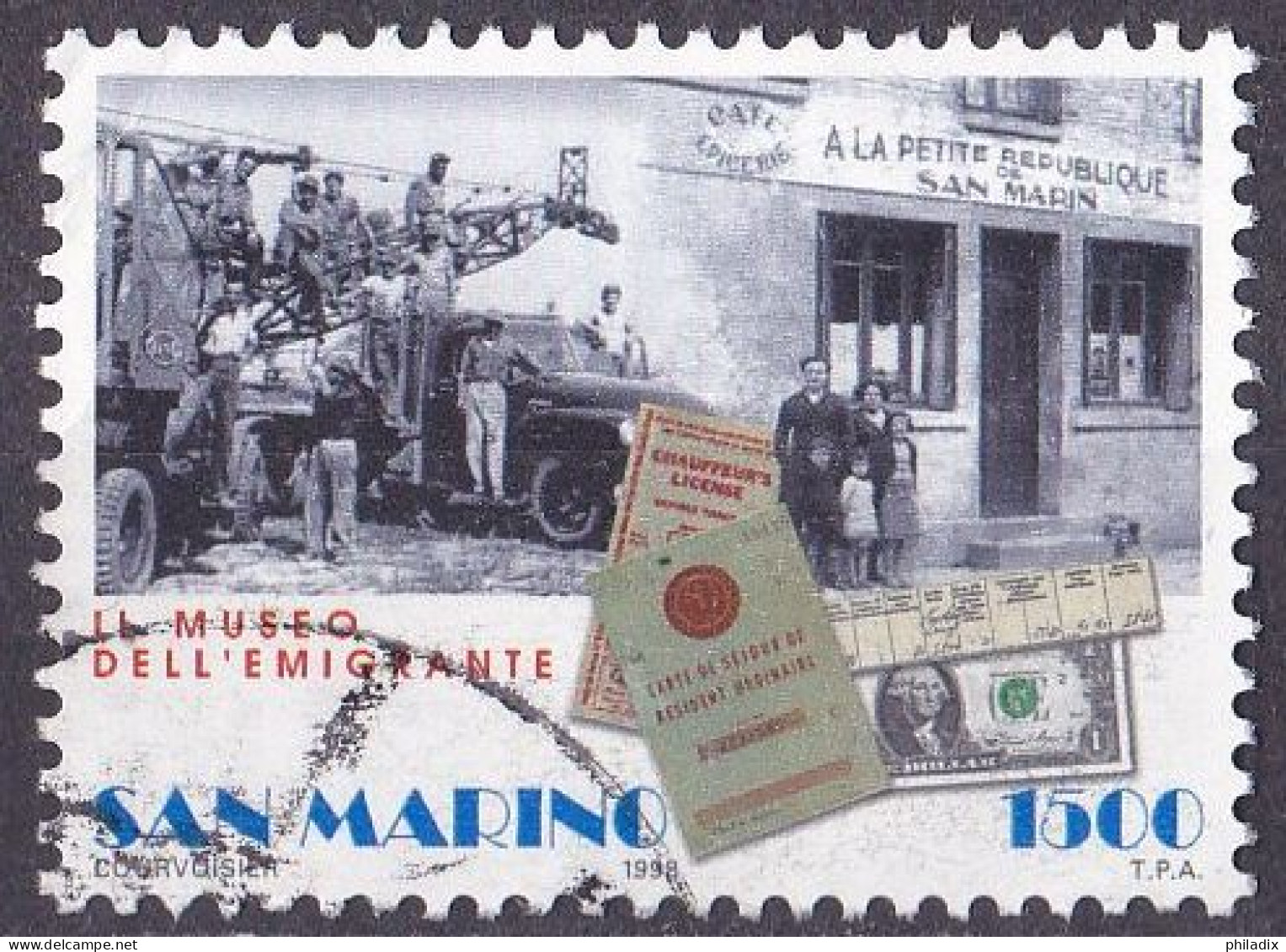 San Marino Marke Von 1998 O/used (A5-9) - Gebraucht