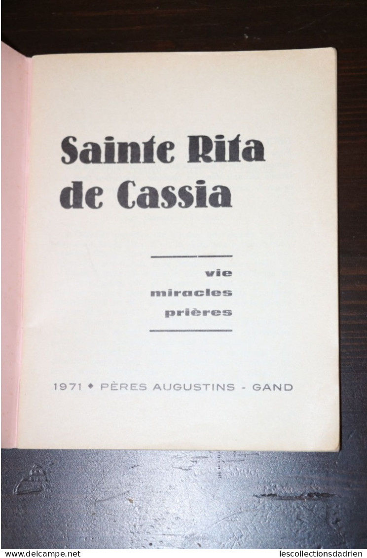 Image Religieuse - Livret Sainte Rita De Cassia 1971  - Holy Card Booklet - Images Religieuses