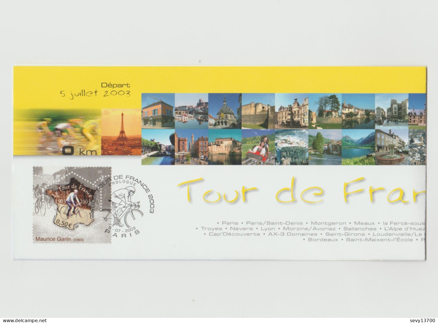 France 2003 Souvenir Philatélique 100ème Edition Du Tour De France 1903 2003 - Foglietti Commemorativi
