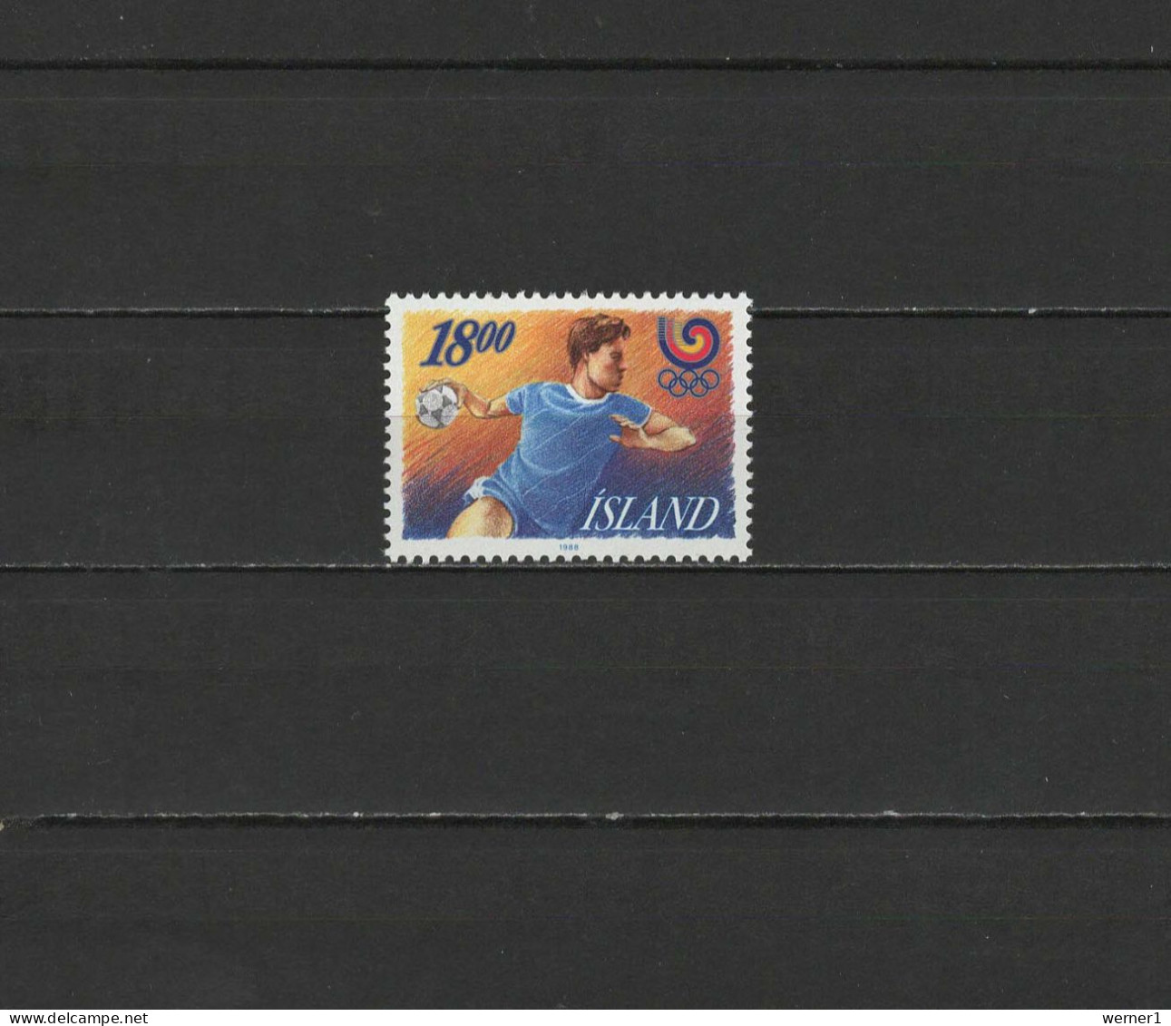 Iceland 1988 Olympic Games Seoul, Handball Stamp MNH - Sommer 1988: Seoul