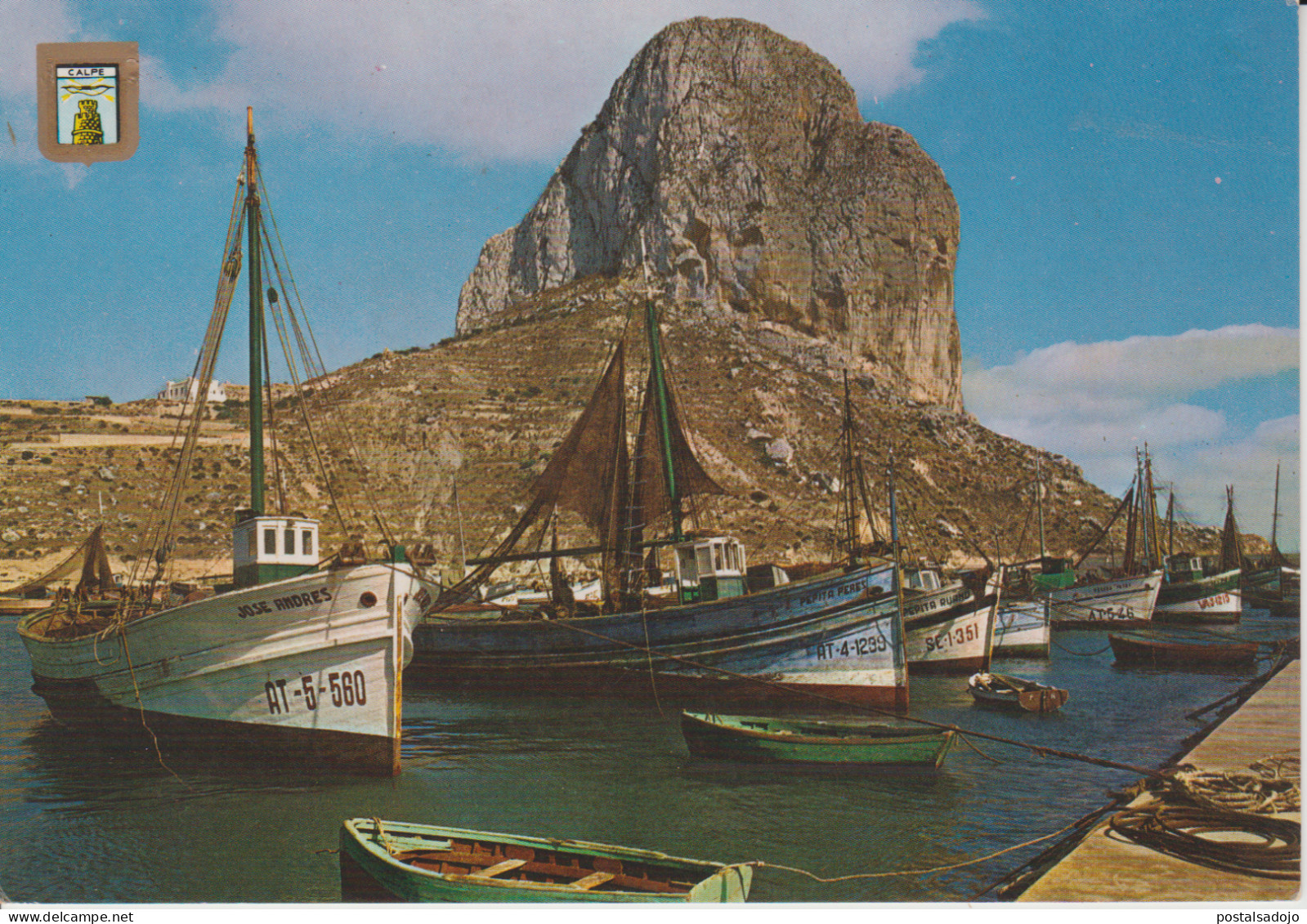 (T157) CALPE. ALICANTE. PEÑON DE IFACH Y PUERTO PESQUERO - Alicante