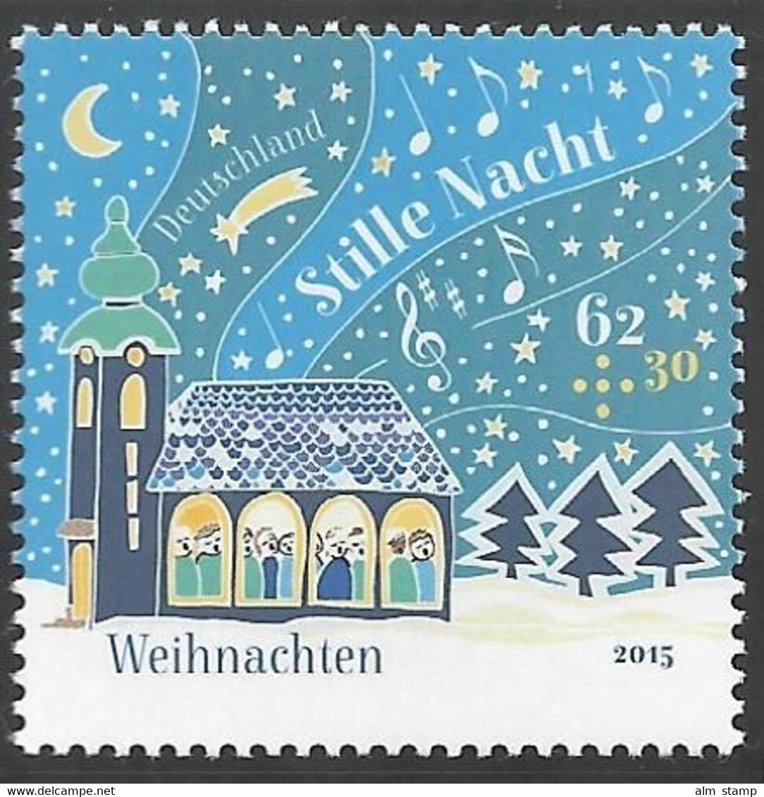 2015 Germany  Deutschland  Mi. 3183**MNH   Weihnachten. - Neufs