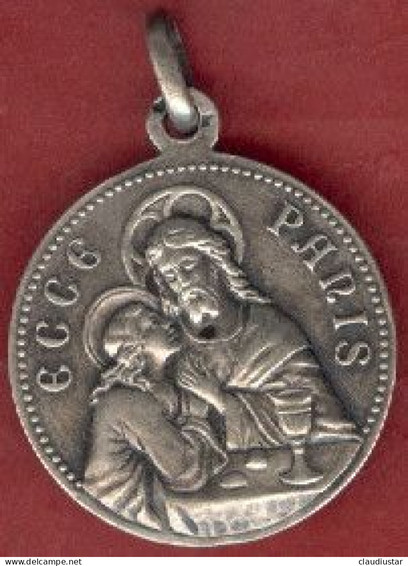 ** MEDAILLE  ECCE  PARIS  -  COMMUNION ** - Religione & Esoterismo