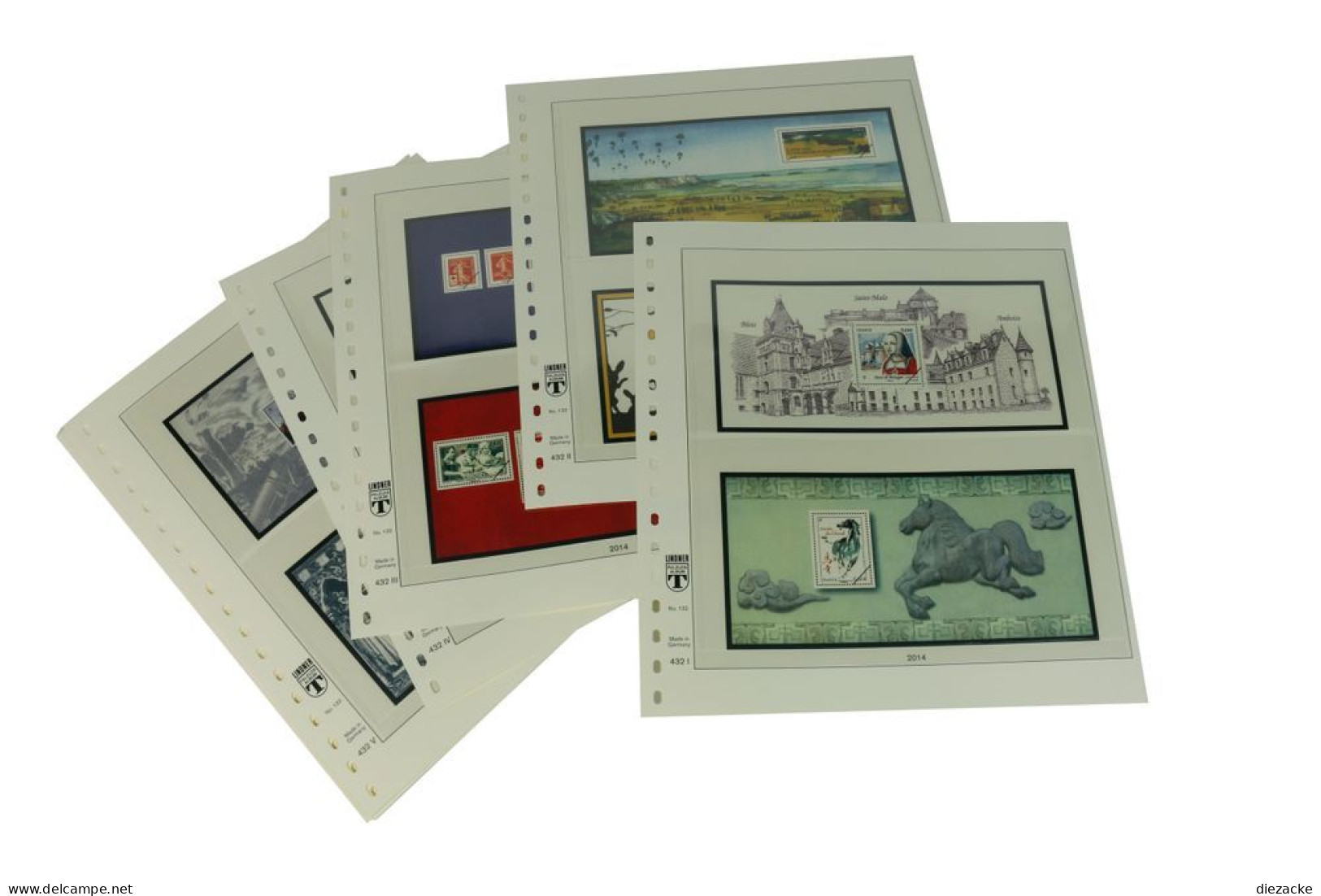 Lindner-T Frankreich Souvenirblocks 2014-2015 Vordrucke 132-14B Neuware ( - Fogli Prestampati