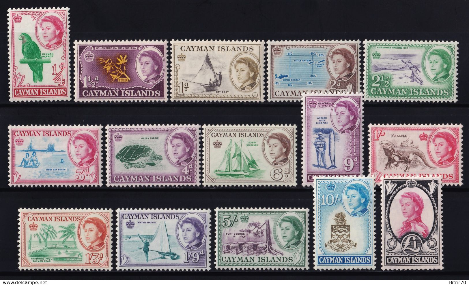 Cayman Islands. 1962  Y&T. 157 / 171, MNH. - Kaimaninseln