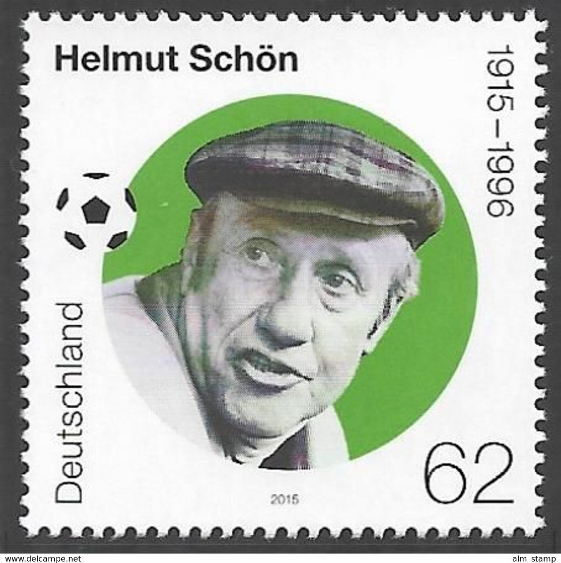 2015 Germany  Deutschland  Mi. 3174**MNH  100. Geburtstag Von Helmut Schön. - Neufs