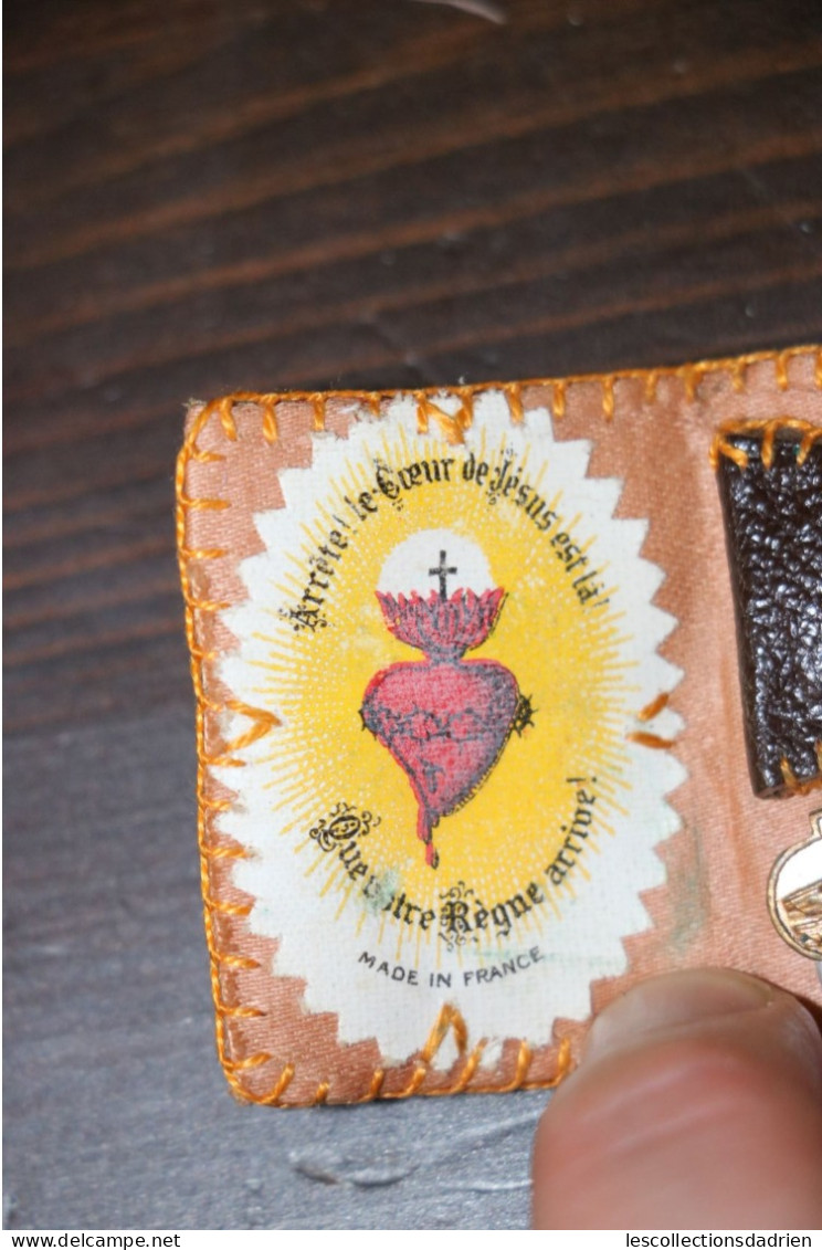 Pochette Avec Médaille, Relique Insigne - Scapulaire - Relics - Godsdienst & Esoterisme