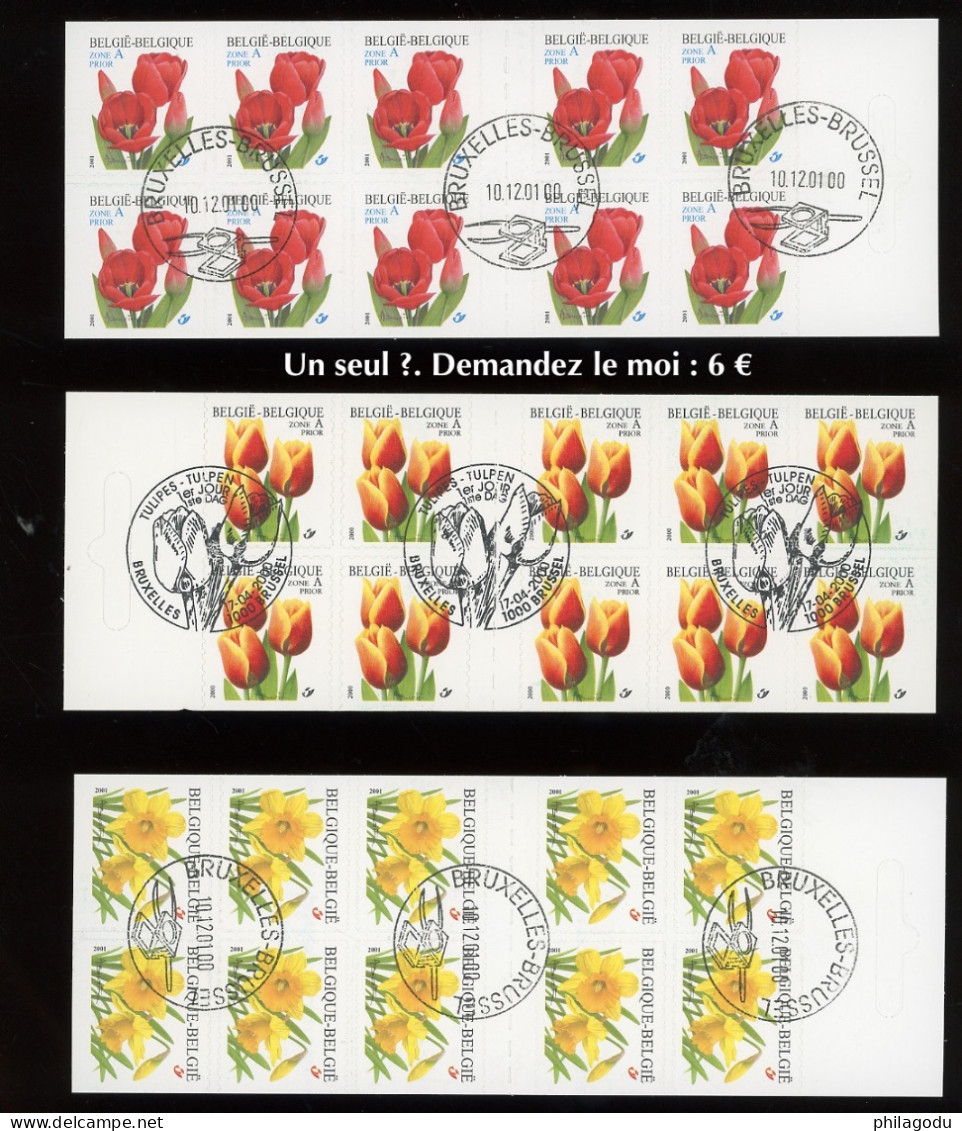 Carnets Fleurs Ø CTO Rarement Vu - Used Stamps