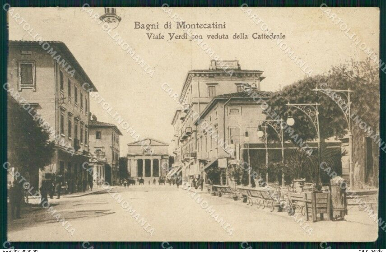 Pistoia Montecatini Viale Verdi SCOLLATA Cartolina WX2348 - Pistoia