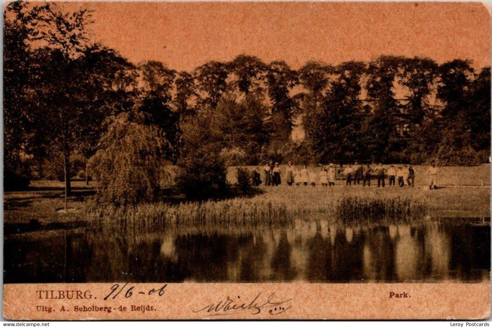 Park Met Volk, Tilburg 1906 (Tulpenkaart) (NB) - Tilburg