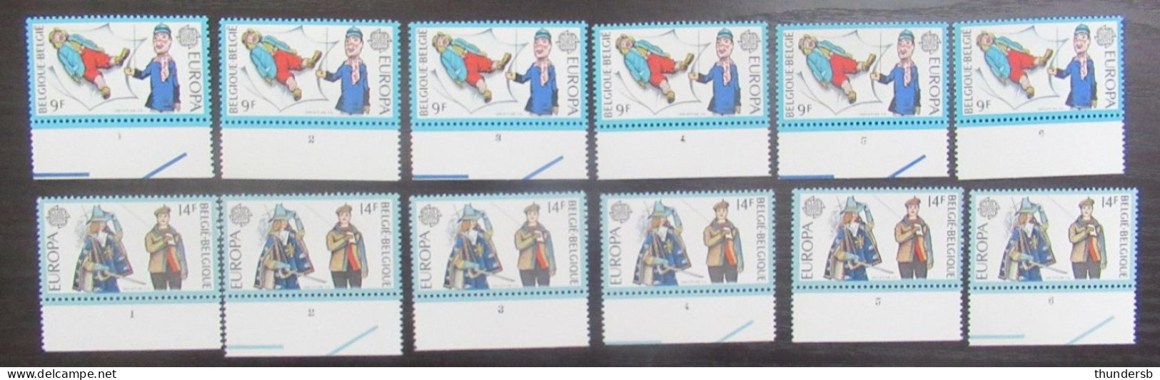 2006/07 'Europa: Folklore' - Volledige Set Plaatnummers - Postfris ** - 1981-1990