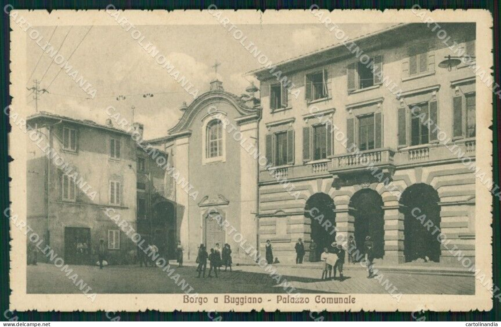 Pistoia Borgo A Buggiano Palazzo Comunale Cartolina WX2498 - Pistoia