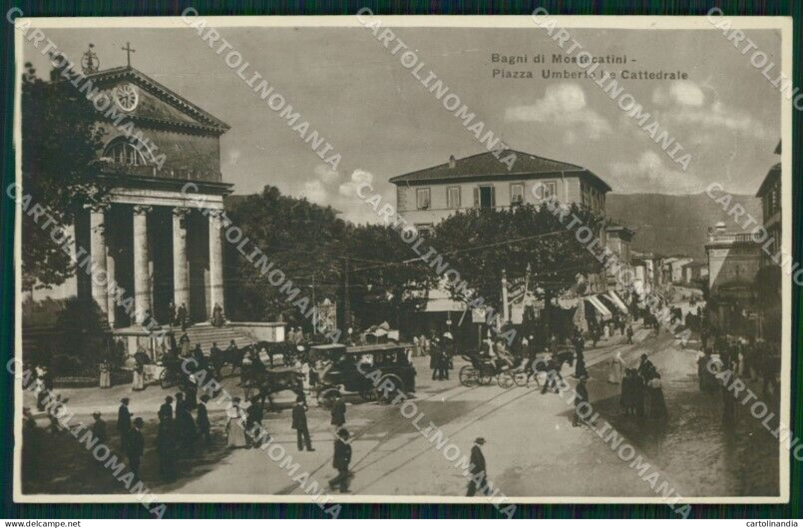 Pistoia Montecatini Piazza Umberto I Auto Foto Cartolina WX2419 - Pistoia