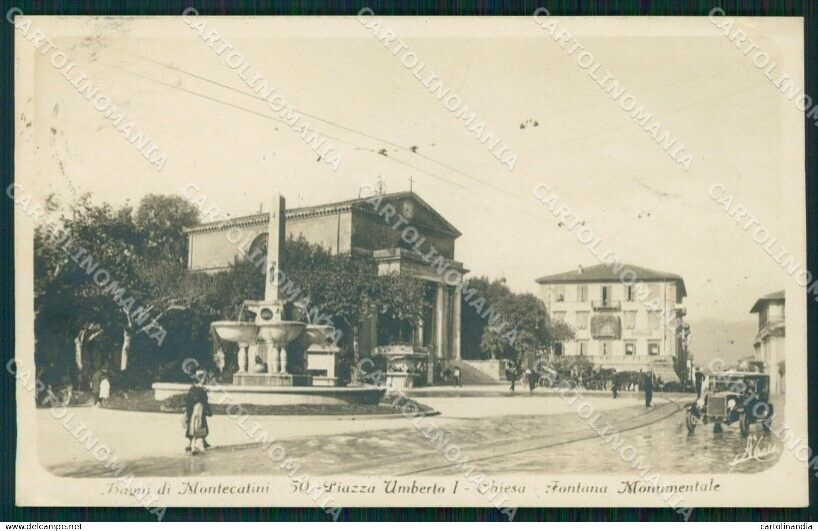 Pistoia Montecatini Piazza Umberto I Foto Cartolina WX2414 - Pistoia