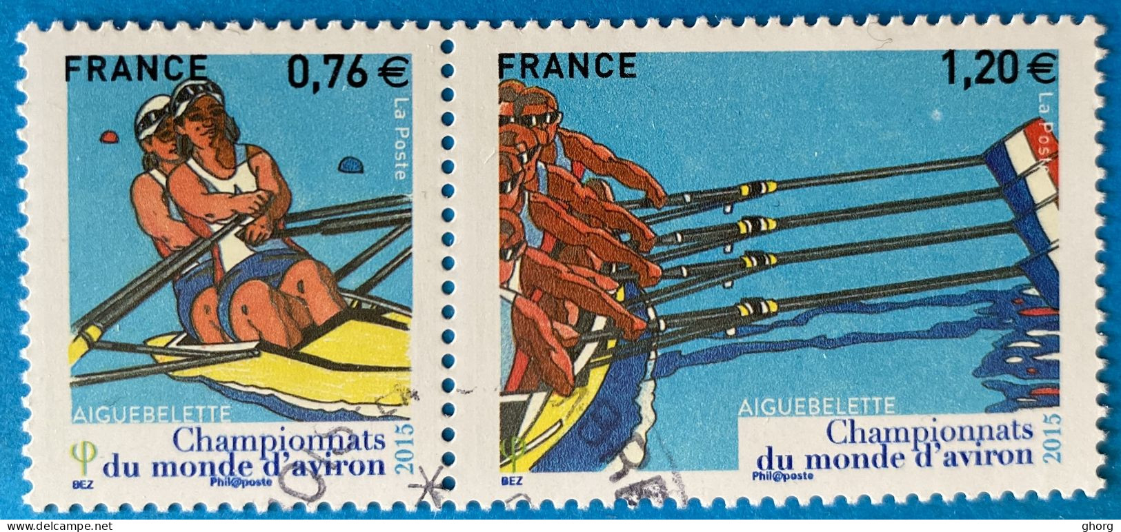 France 2015 : Championnats Du Monde D'aviron N° 4973 à 4974 Oblitéré - Used Stamps