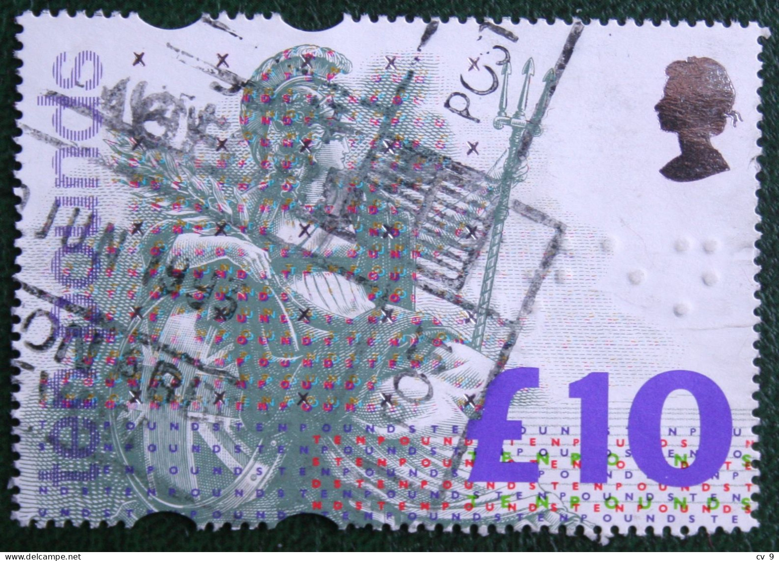 Britannia £10 TEN POUNDS Mi 1445 Yv 1664 SG 1658 1993 Used Gebruikt Oblitere ENGLAND GRANDE-BRETAGNE GB GREAT BRITAIN - Oblitérés