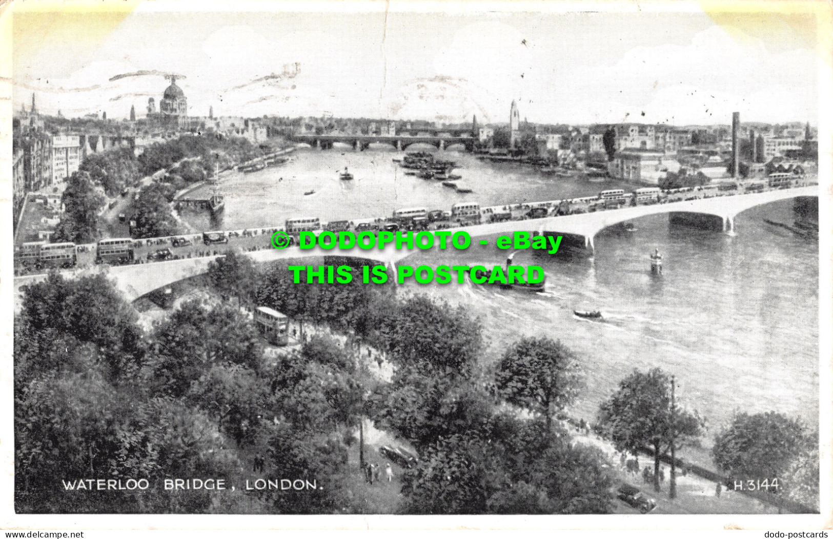 R470087 London. Waterloo Bridge. Valentine. Silveresque. 1953 - Autres & Non Classés