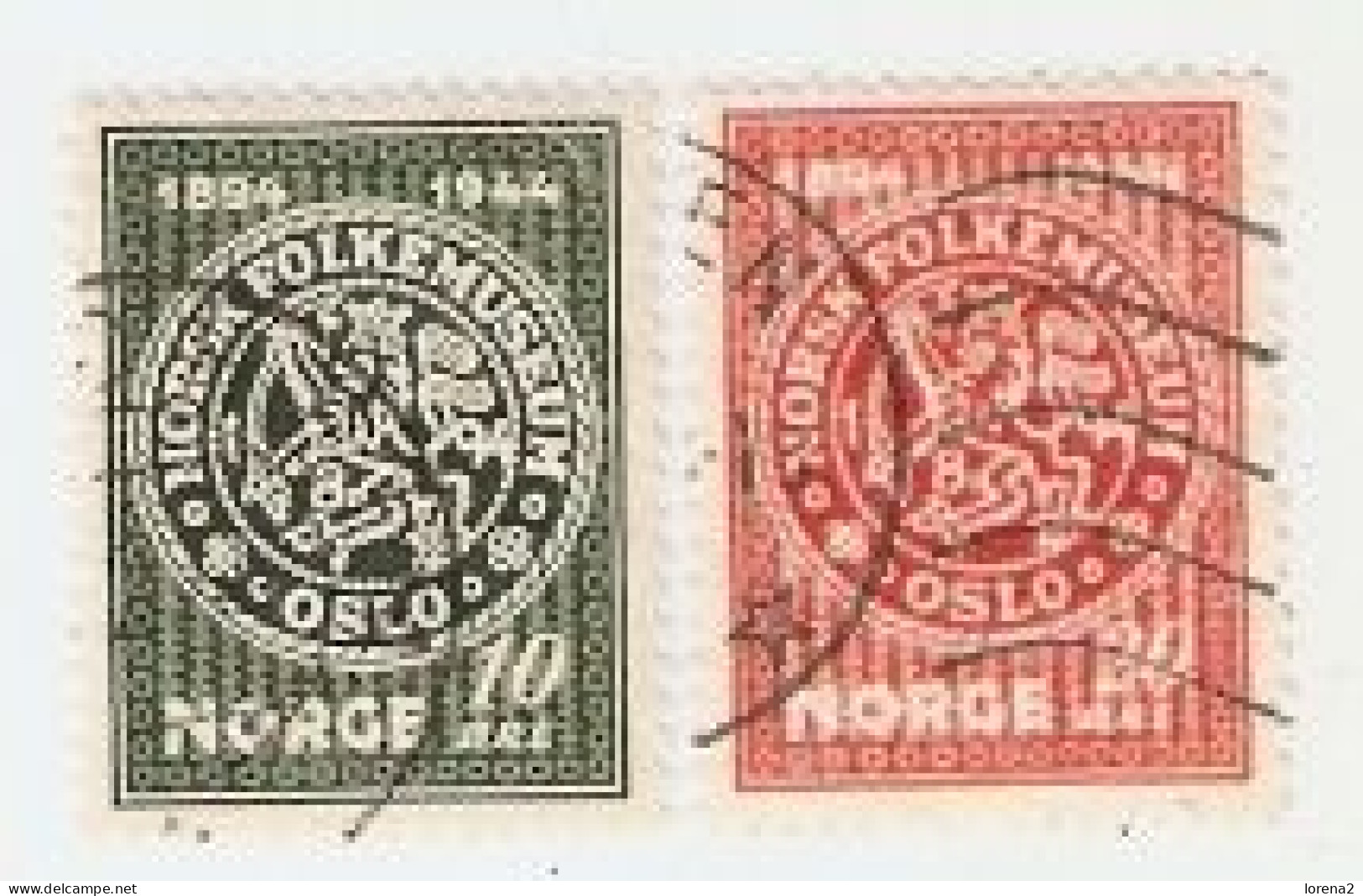 Sellos Usados Noruega. Yvert Nº 277-8. Norsk Folkemuseum. 2noruega-277-8u - Otros & Sin Clasificación