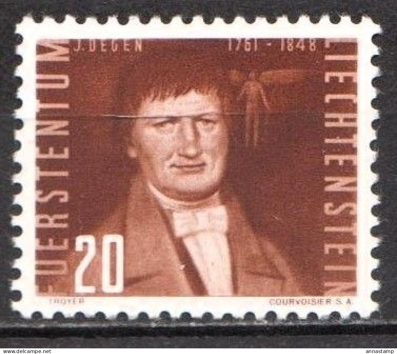 Liechtenstein MNH Stamp, Redbrown??? - Otros & Sin Clasificación