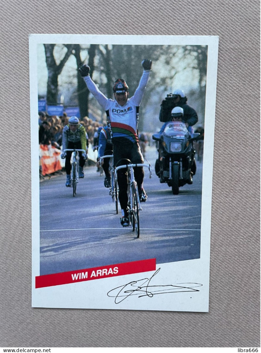 Fotokaart - ARRAS Wim / PDM-Concorde / 1988 - Cyclisme