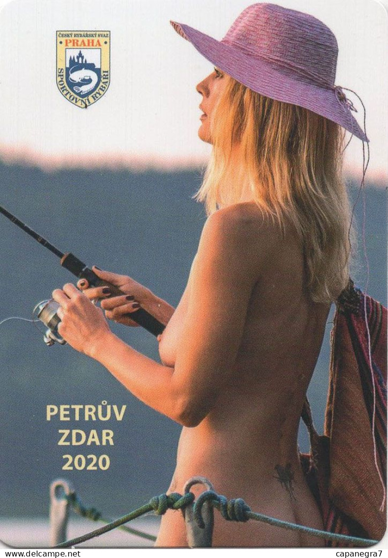 Fishing, Nudes, Czech Anglers Union Praha, 2020, Czech Rep., 60 X 90 Mm - Petit Format : 2001-...