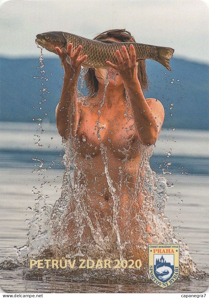 Fishing, Nudes, Czech Anglers Union Praha, 2020, Czech Rep., 60 X 90 Mm - Formato Piccolo : 2001-...