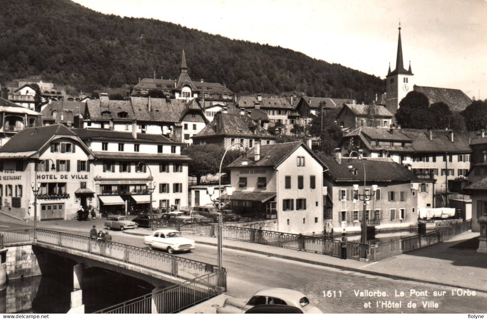 Vallorbe - Le Pont Sur L'orbe Et L'hôtel De Ville - Suisse Schweiz Switzerland - Vallorbe