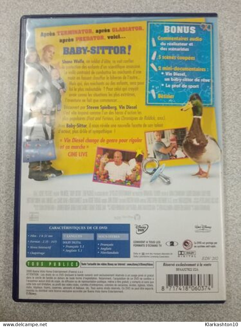 Dvd - Baby-Sittor (Vin Diesel) - Andere & Zonder Classificatie