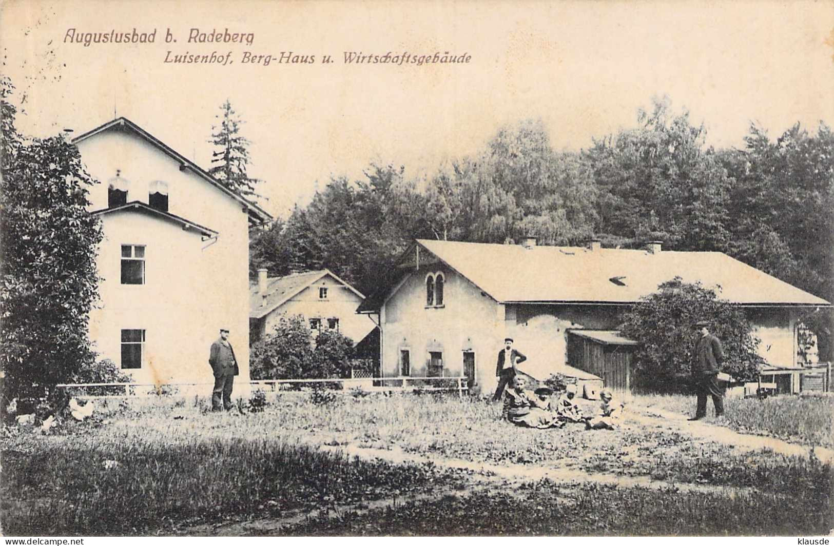 Augustusbad B.Radeberg - Luisenhof Berg-Haus U.Wirtschaftsgebäude Gel.192? - Radeberg