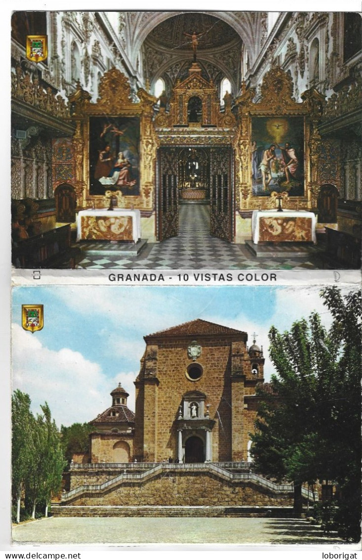 LIBRO - FLEXO CON 10 VISTAS DE LA CARTUJA.-  GRANADA.- ( ESPAÑA) - Granada