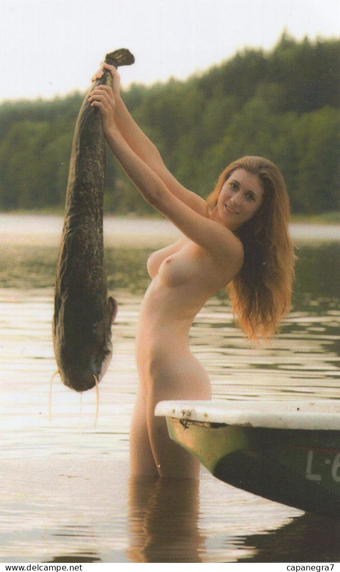 Fishing, Nudes, Czech Anglers Union Hradec Králové, 2018, Czech Rep., 60 X 90 Mm - Tamaño Pequeño : 2001-...