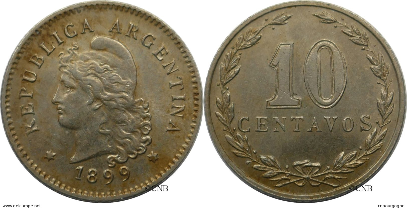 Argentine - République - 10 Centavos 1899 - SUP/MS60 - Mon6027 - Argentina