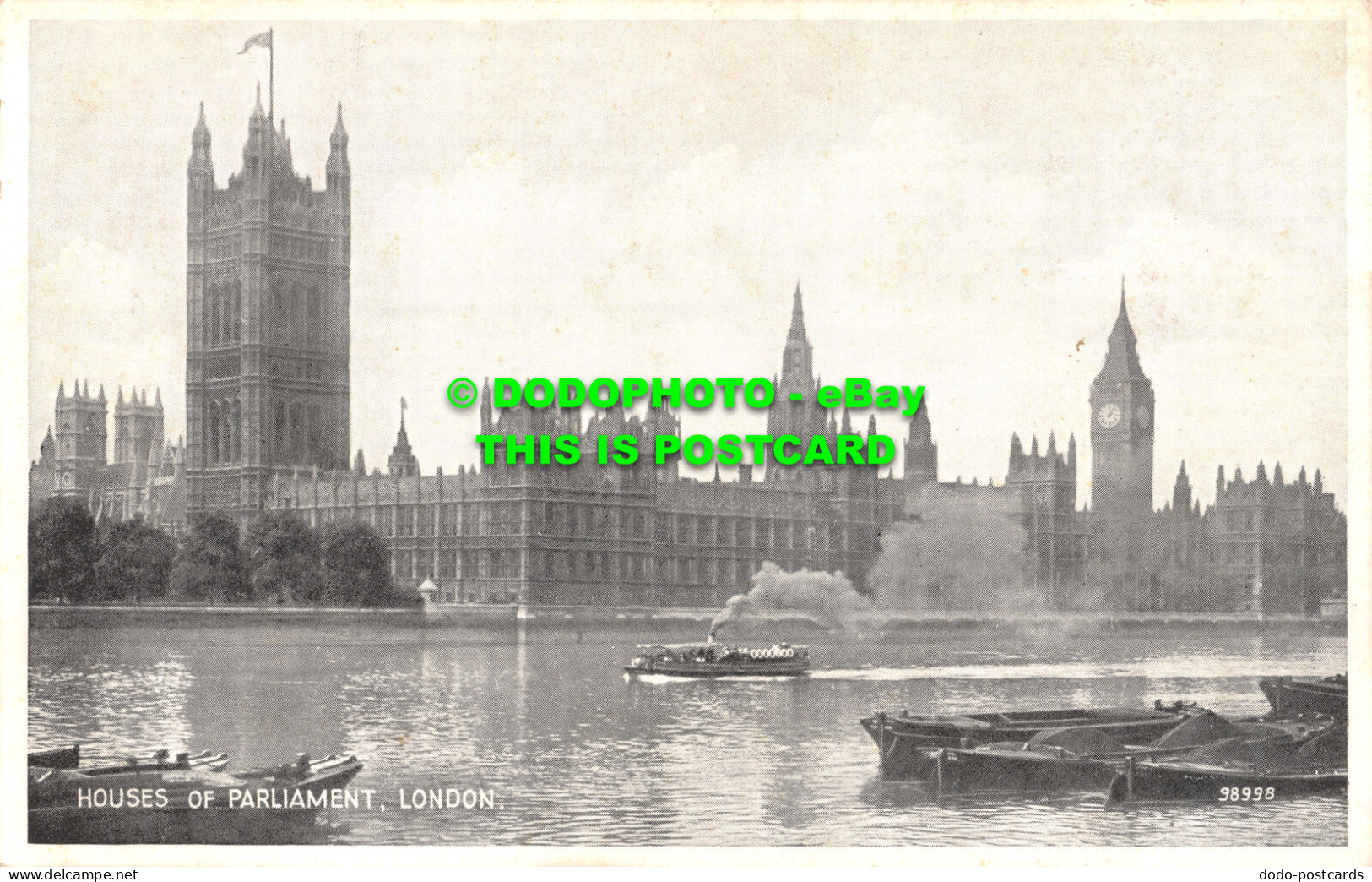 R470237 London. Houses Of Parliament. Valentine. Silveresque - Autres & Non Classés