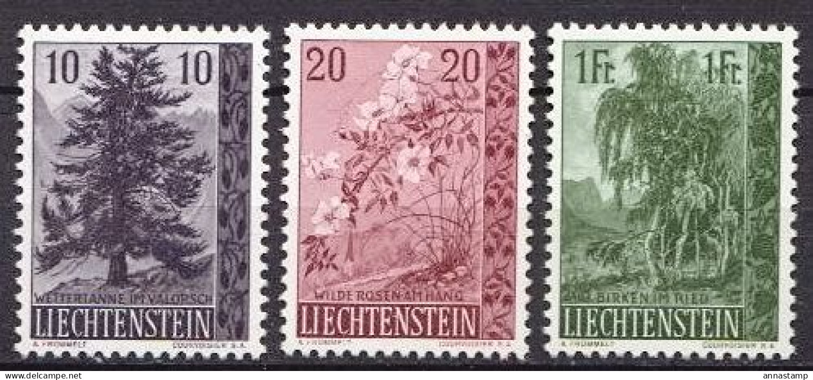 Liechtenstein MNH Set - Trees