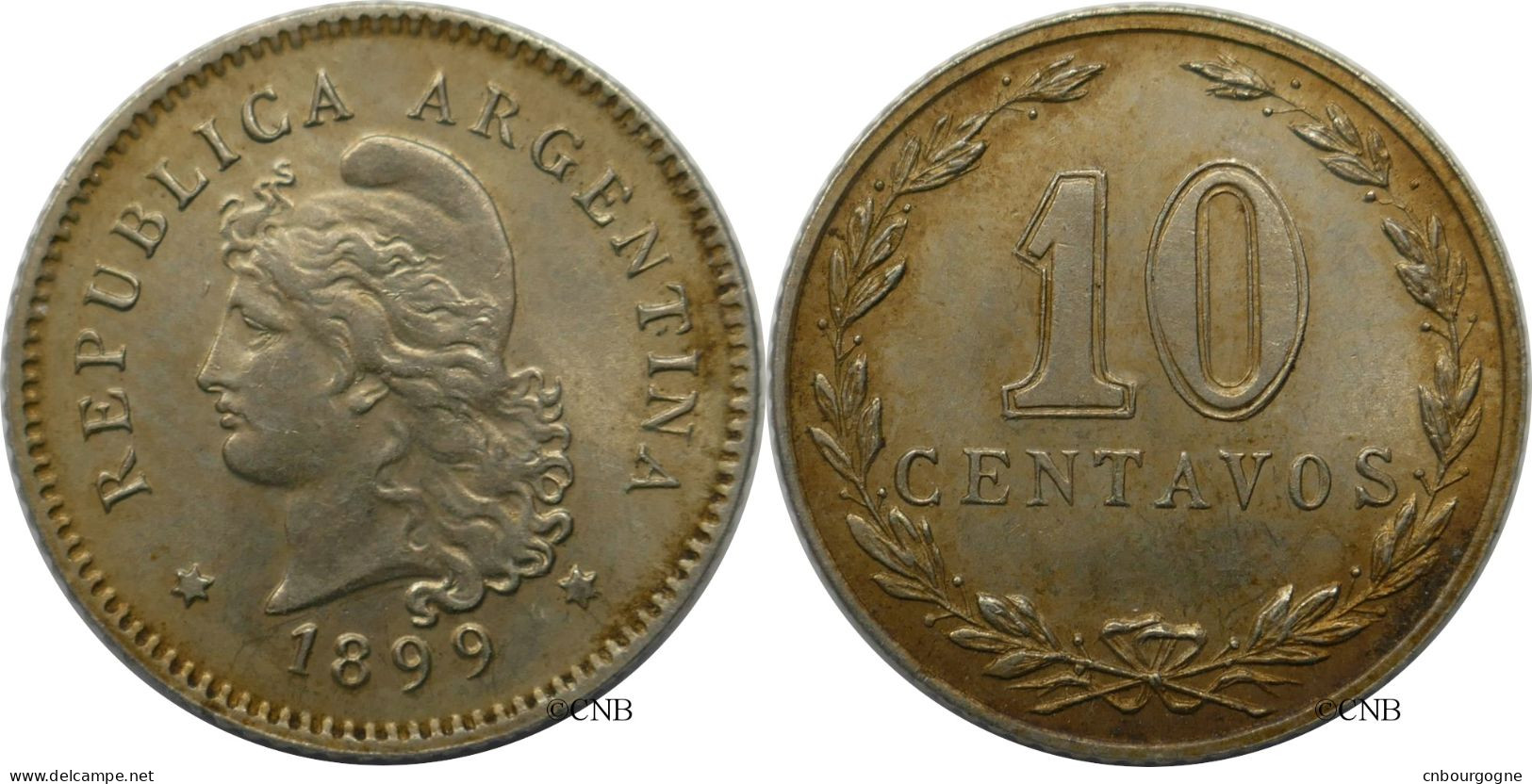 Argentine - République - 10 Centavos 1899 - SUP/MS60 - Mon6029 - Argentine