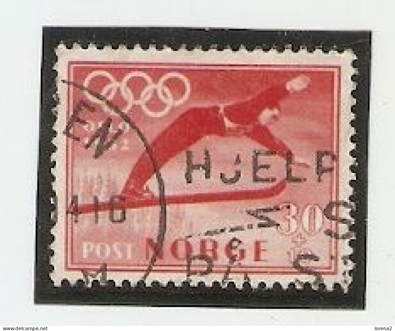 Sello Usado Noruega. Yvert Nº 338. J.J.O.O. Oslo 1952. 2noruega-338u - Sonstige & Ohne Zuordnung